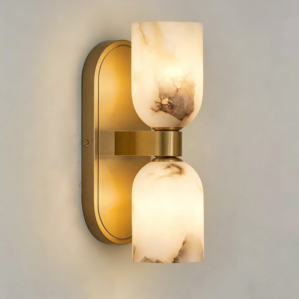 Alabaster Up-Down Wall Sconce