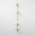 Vertical Alabaster Orb Wall Sconce