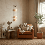 Vertical Alabaster Orb Wall Sconce