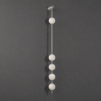 Vertical Alabaster Orb Wall Sconce