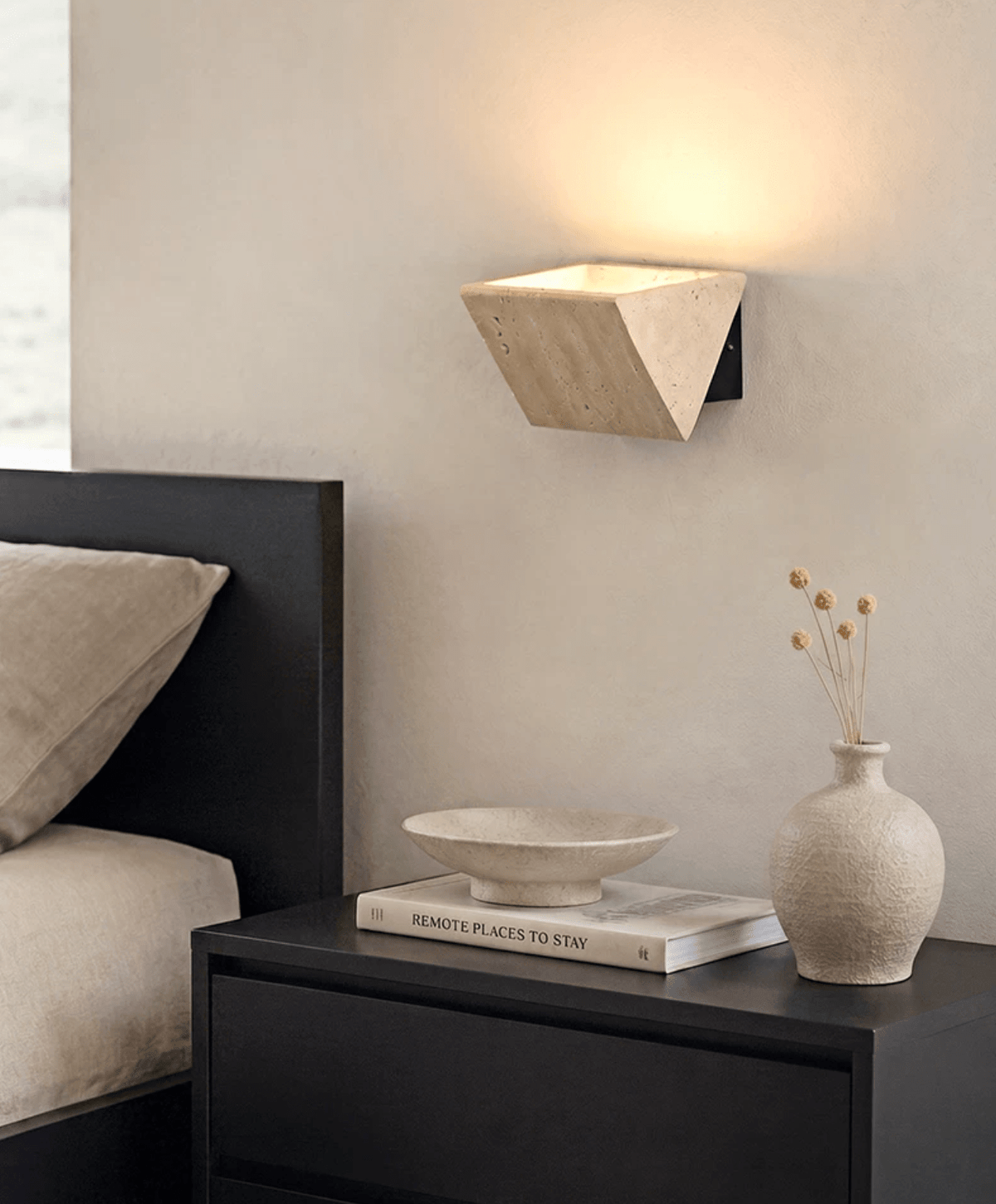 Aven Travertine Wall Sconce