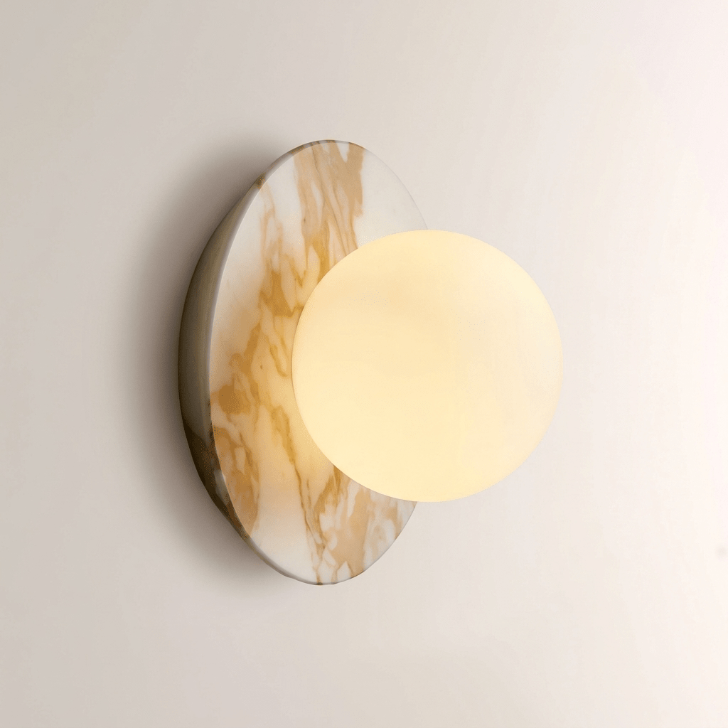 Marble Disc Wall Sconce