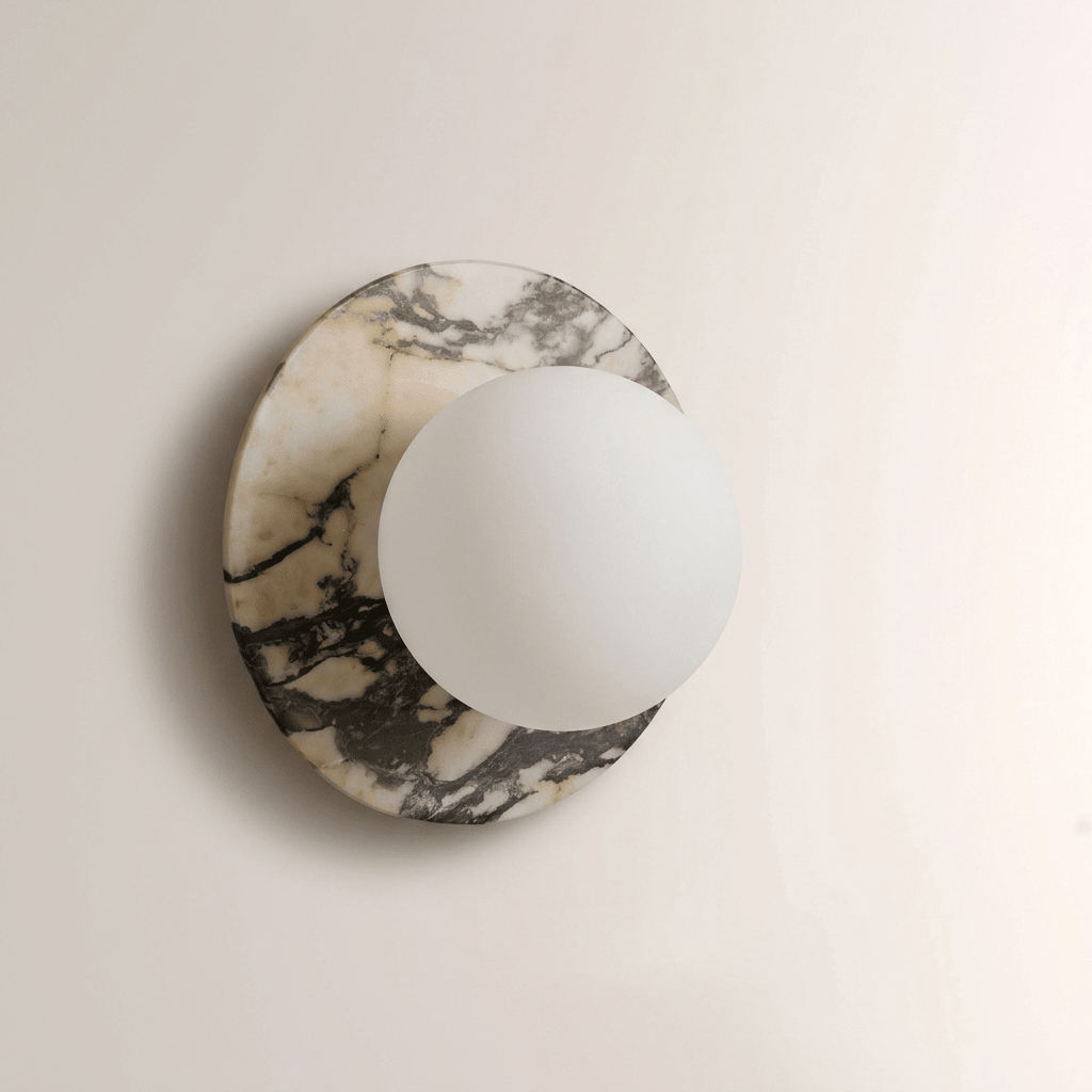 Marble Disc Wall Sconce