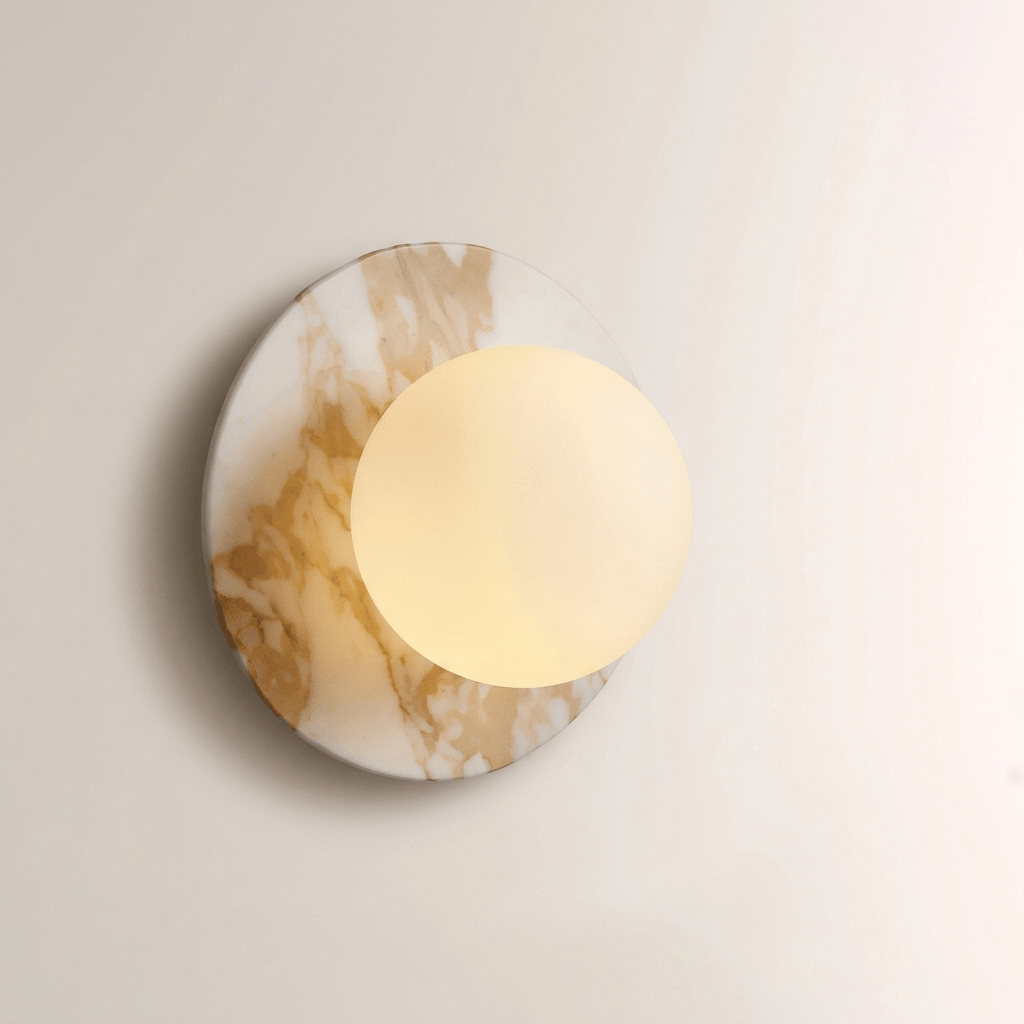 Marble Disc Wall Sconce