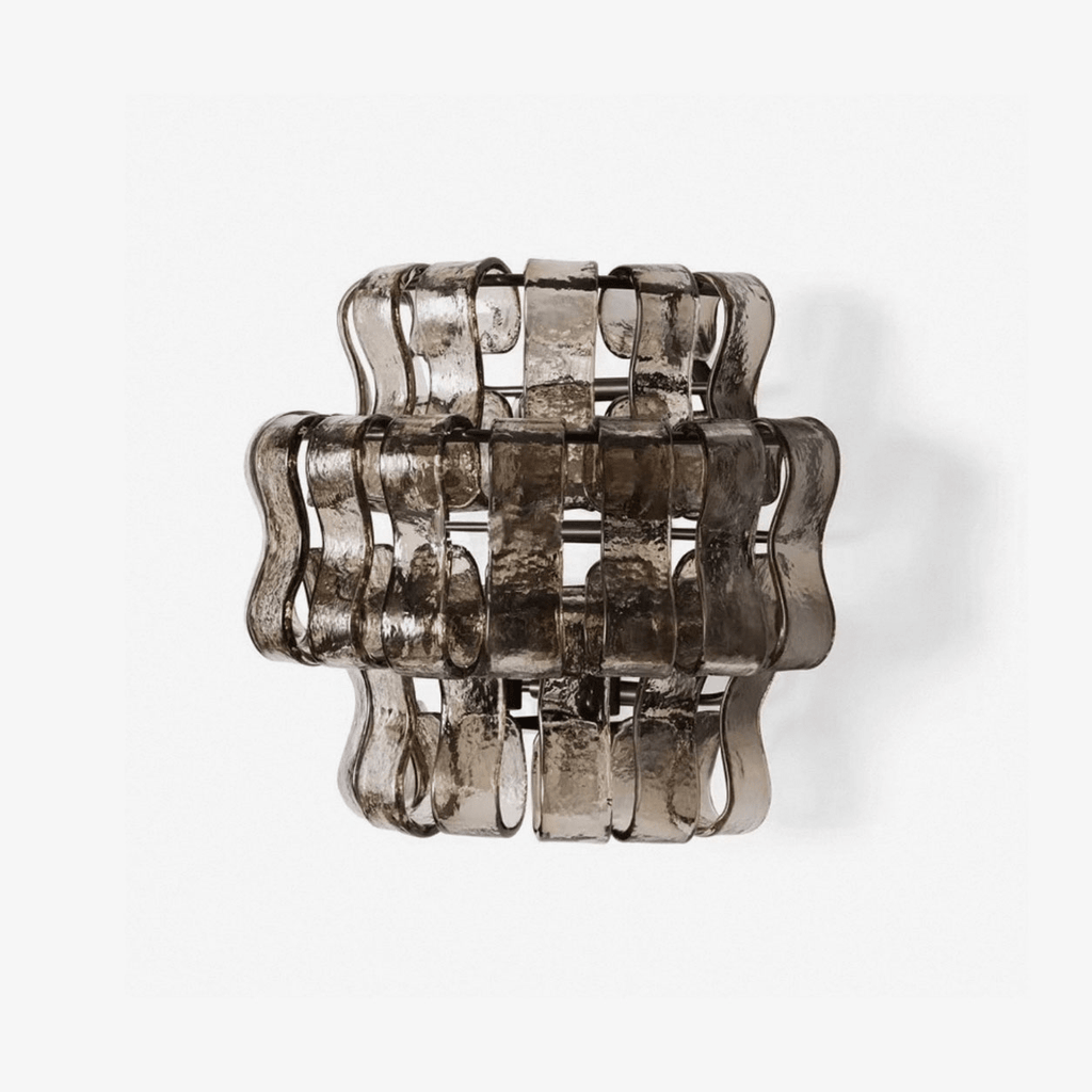 Valena Ripple Glass Wall Sconce
