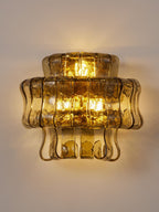 Valena Ripple Glass Wall Sconce
