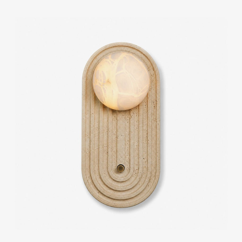 Valenne Stone Globe Wall Sconce
