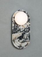 Valenne Stone Globe Wall Sconce
