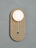 Valenne Stone Globe Wall Sconce