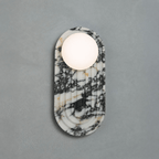 Valenne Stone Globe Wall Sconce
