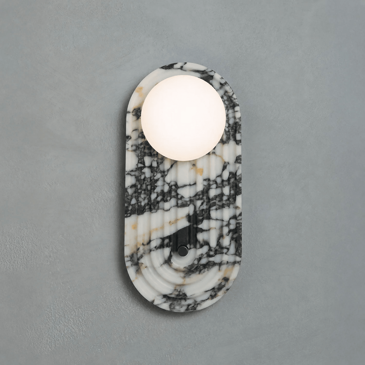 Valenne Stone Globe Wall Sconce