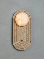 Valenne Stone Globe Wall Sconce