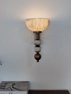 Halden Alabaster Bowl Wall Sconce