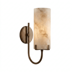 Vellora Alabaster Loop Wall Sconce