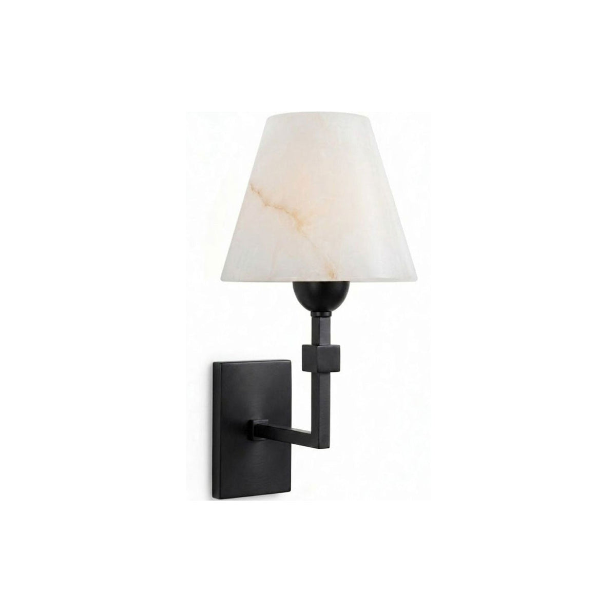 Virelle Alabaster Tapered Wall Sconce