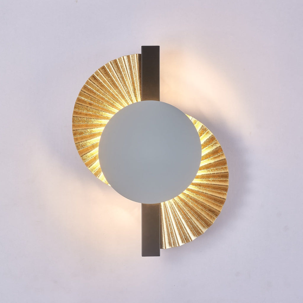Gilded Fan Wall Lamp