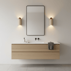 Travertine Cylinder Cap Wall Light
