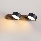Black Travertine Duo Wall Light