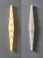 Alba Cascade Alabaster Wall Sconce