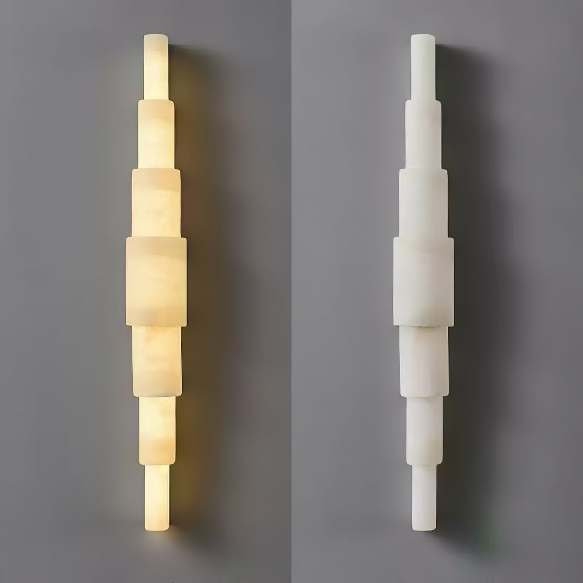 Alba Cascade Alabaster Wall Sconce