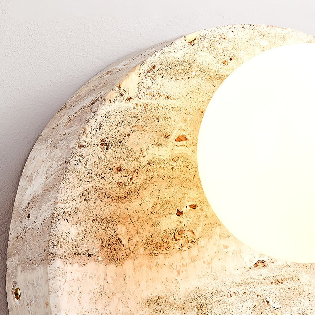 Sorella Travertine Sconce