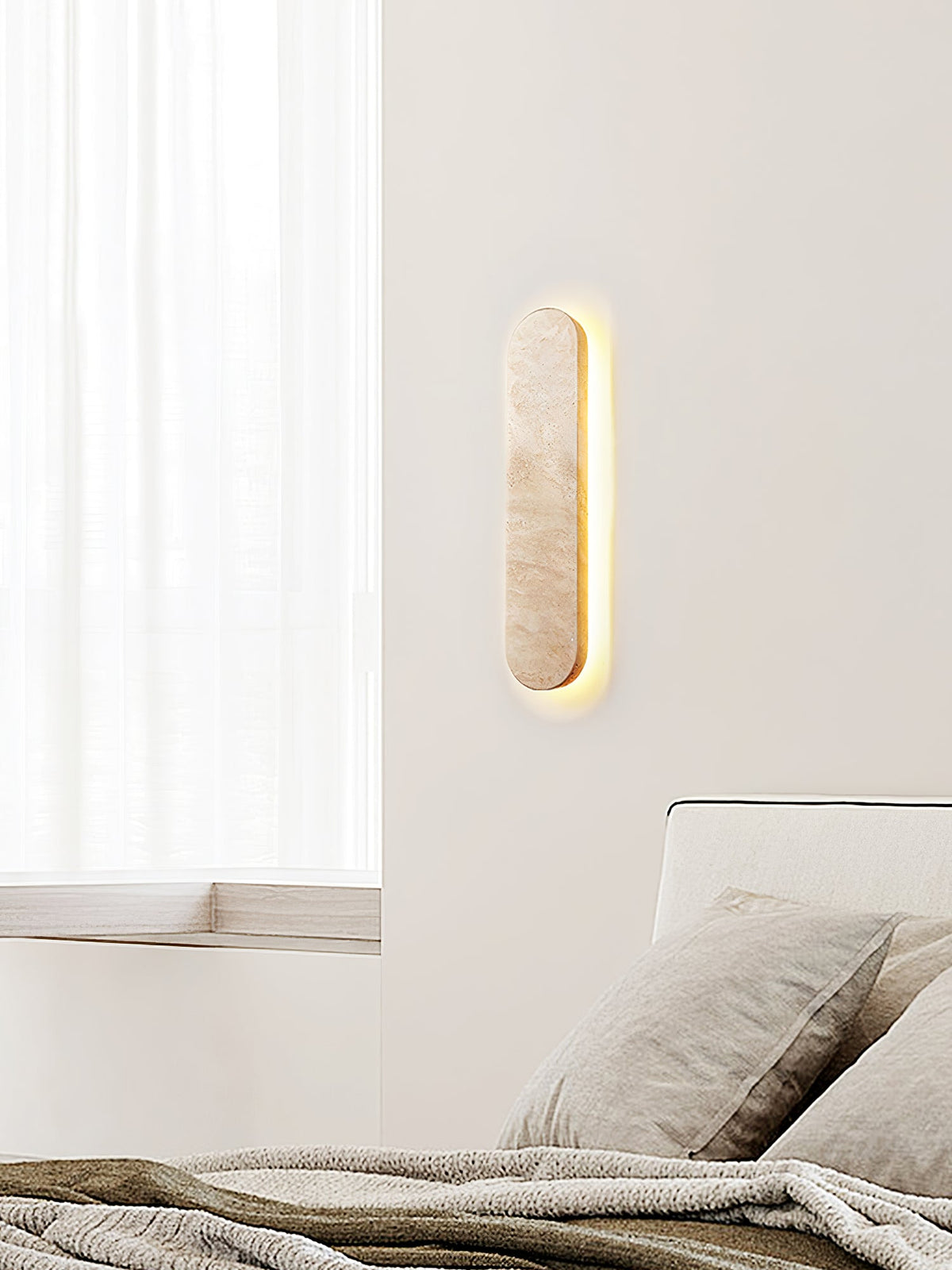 Lior Travertine Wall Light