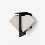 Folded Halo Alabaster Wall Sconce