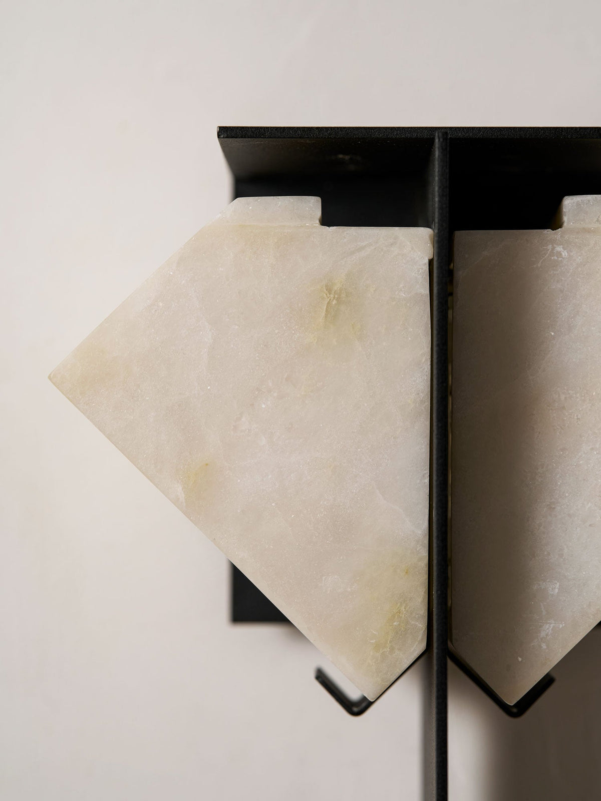 Folded Halo Alabaster Wall Sconce