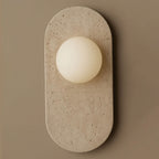Plinto Marble Wall Sconce