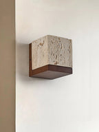 Lucent Travertine Wall Sconce