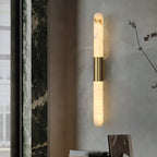 Velin Alabaster Tube Wall Sconce