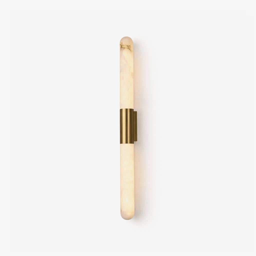 Velin Alabaster Tube Wall Sconce