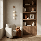 Alabaster Orb Column Wall Sconce