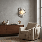 Velora Stone Oval Wall Sconce