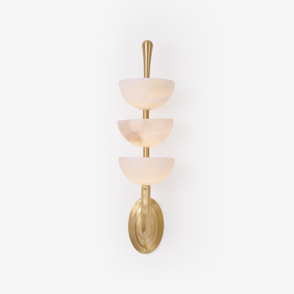 Triple Alabaster Wall Sconce