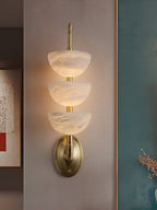 Triple Alabaster Wall Sconce