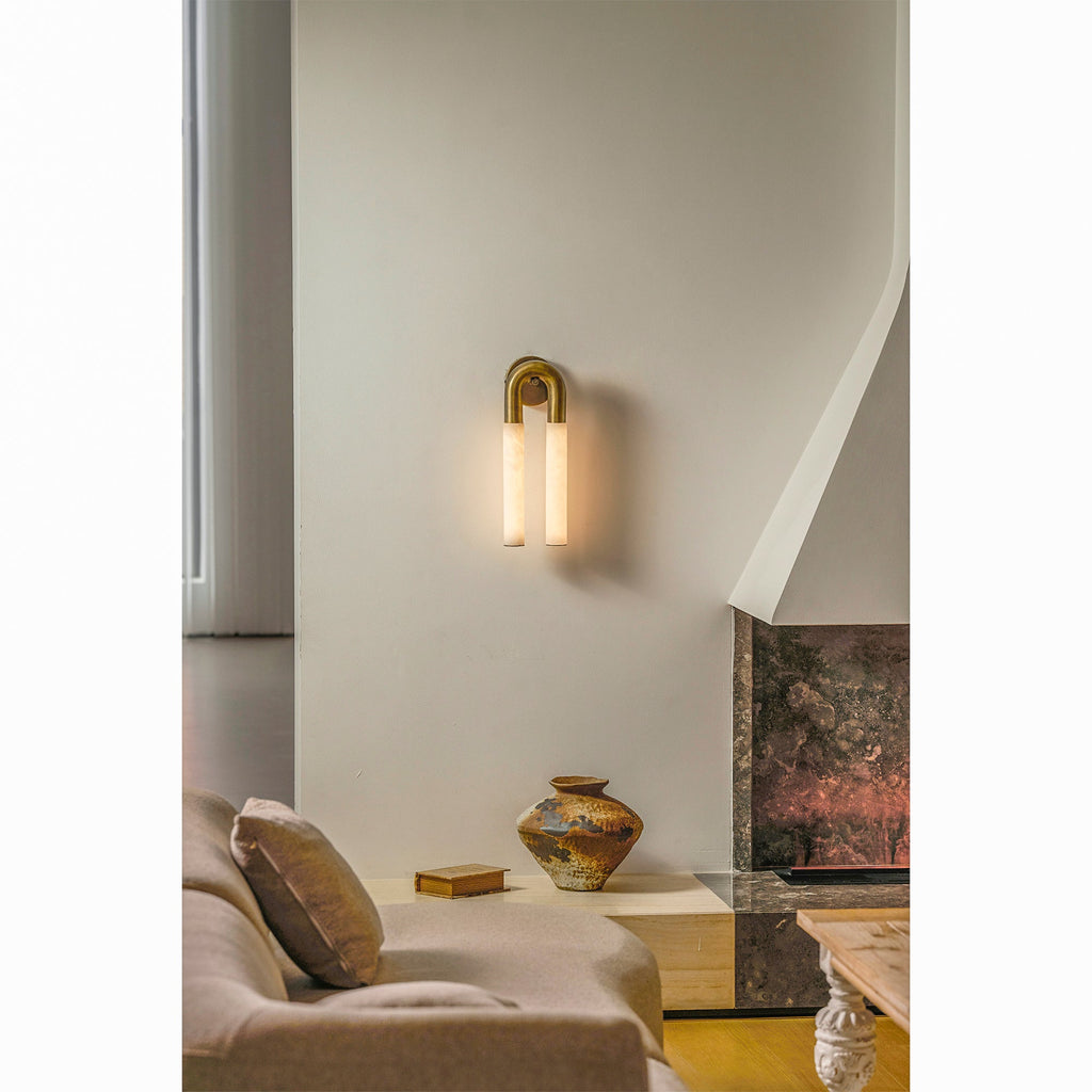 Arch Alabaster Sconce