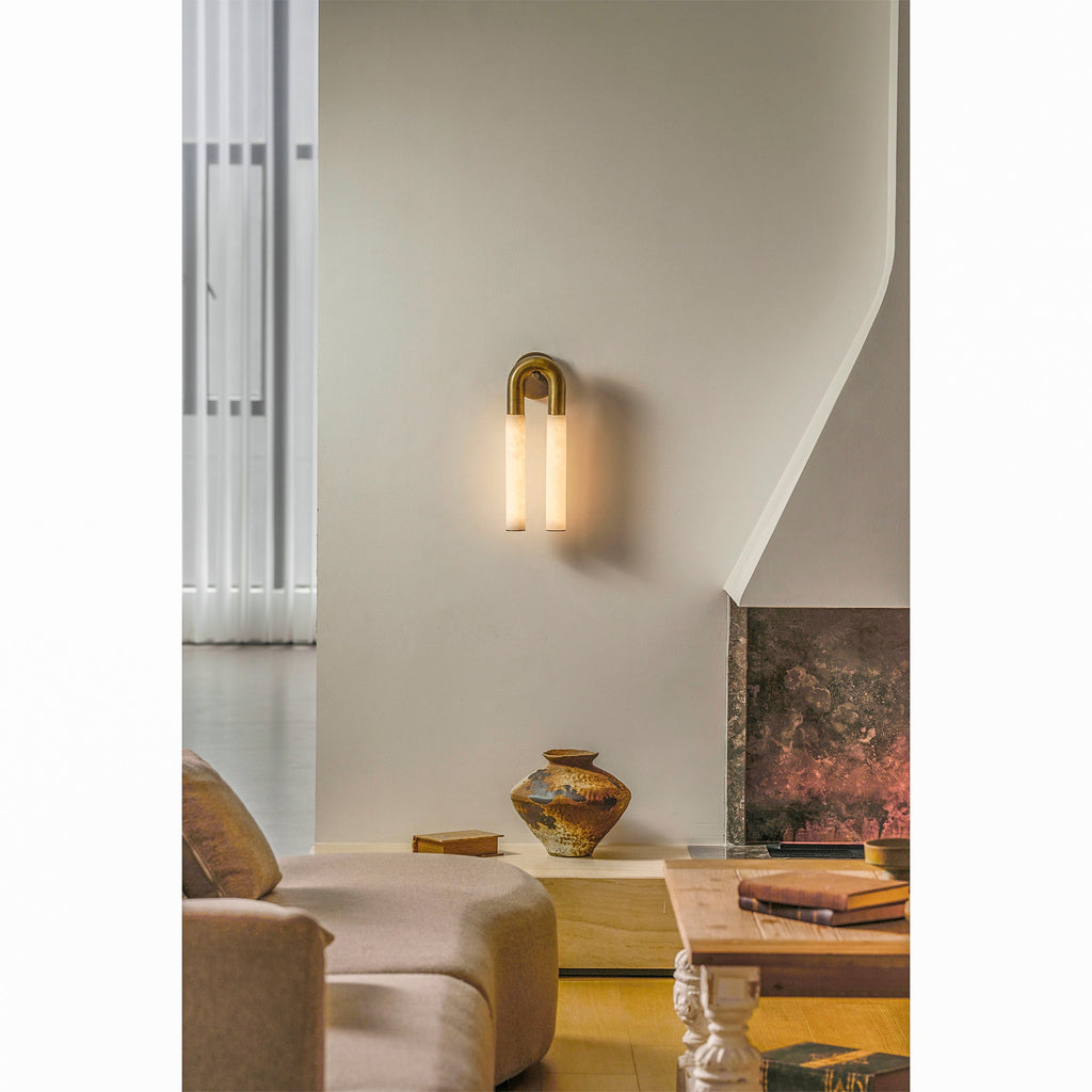 Arch Alabaster Sconce