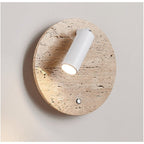 Travertine Axis Directional Sconce