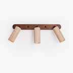 Travertine Triple Spotlight Wall Lamp