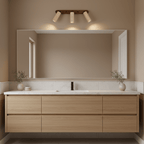 Travertine Triple Spotlight Wall Lamp