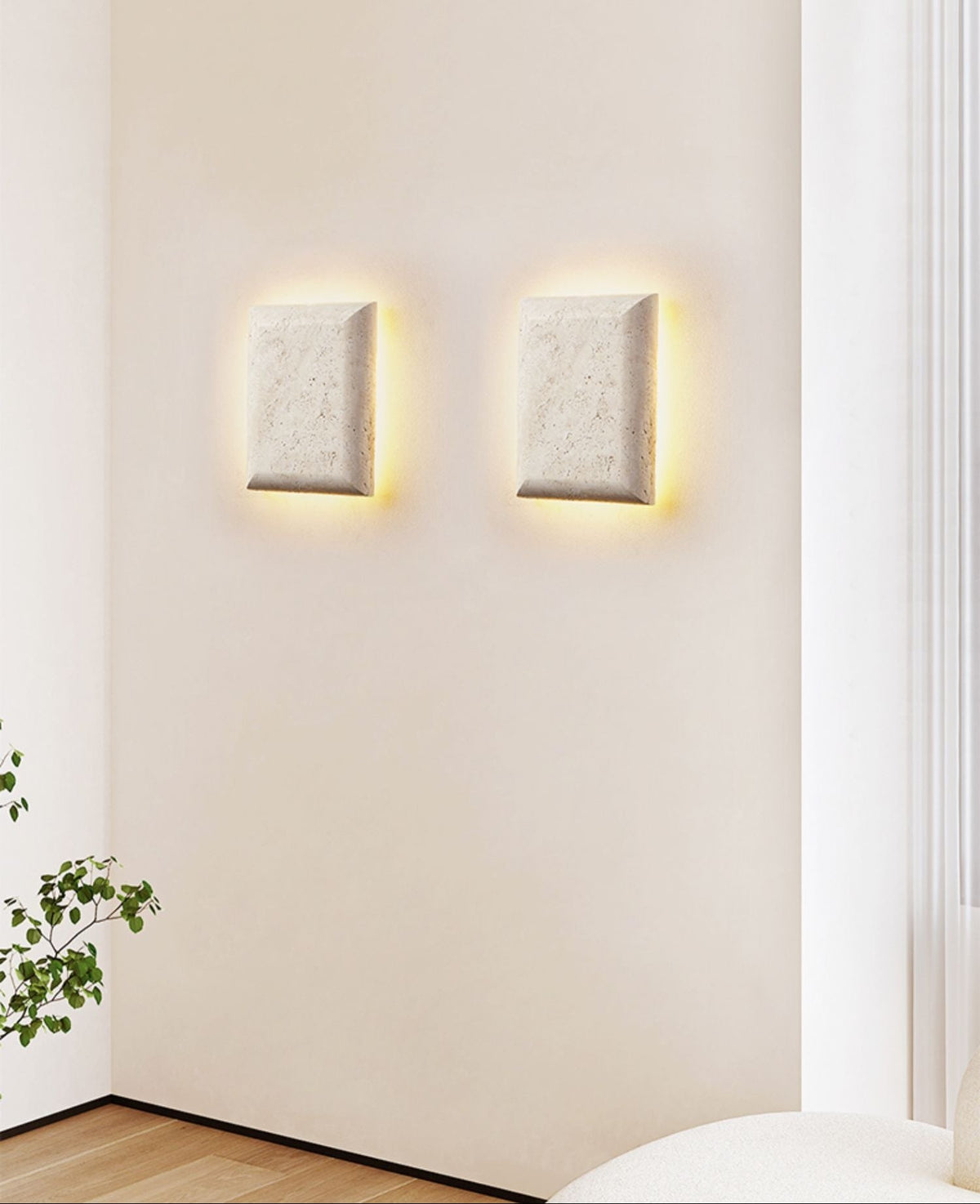 Mesa Glow Travertine Sconce