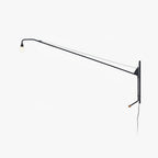 Black Long Arm Wall Lamp