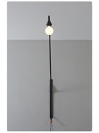 Black Long Arm Wall Lamp