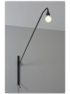 Black Long Arm Wall Lamp