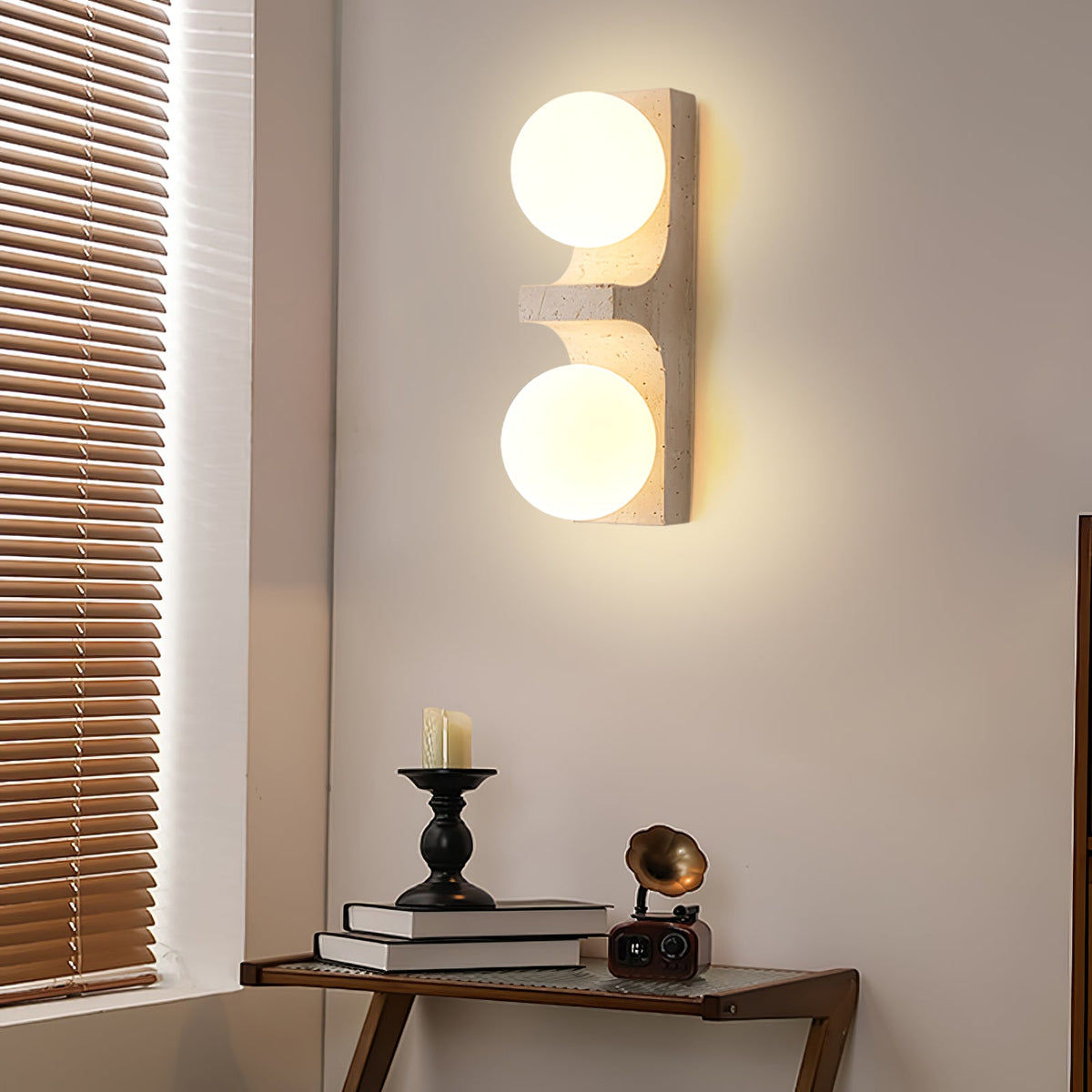 Cirra Travertine Wall Light