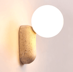 Travertine Pebble Wall Light