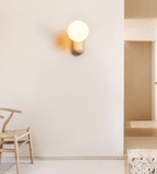 Travertine Pebble Wall Light