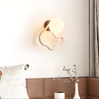Serpentine Travertine Wall Sconce