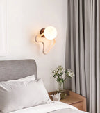 Serpentine Travertine Wall Sconce